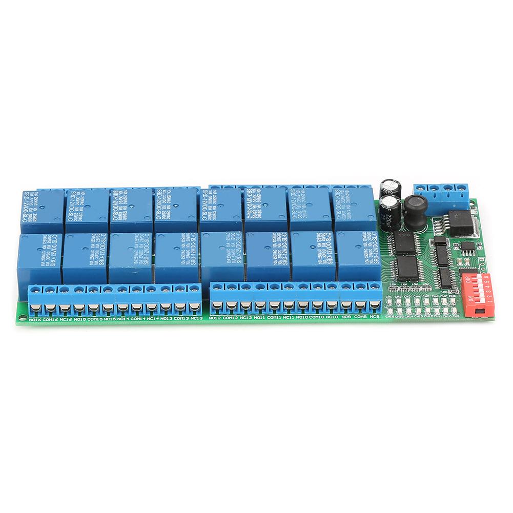 DC 12V 16 Channel MODBUS RTU RS485 Плата релейного модуля PLC Контролер Перемикач послідовного порту
DC 12V 16 Channel MODBUS RTU RS485 Плата релейного модуля PLC Контролер Перемикач послідовного порту