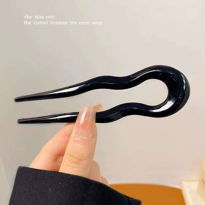 U-Shaped Hair Stick Fashion Tortoiseshell Acetate Hairpin Women Geometric Headwear Fork Girls New Hair Clips Accessories
U-Shaped Hair Stick Fashion Tortoiseshell Acetate Hairpin Women Geometric Headwear Fork Girls New Hair Clips Accessories