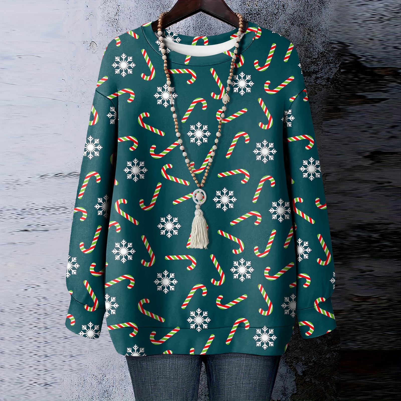 Женская рождественская футболка с круглым вырезом и длинными рукавами XXL зелёный
Женская рождественская футболка с круглым вырезом и длинными рукавами XXL зелёный