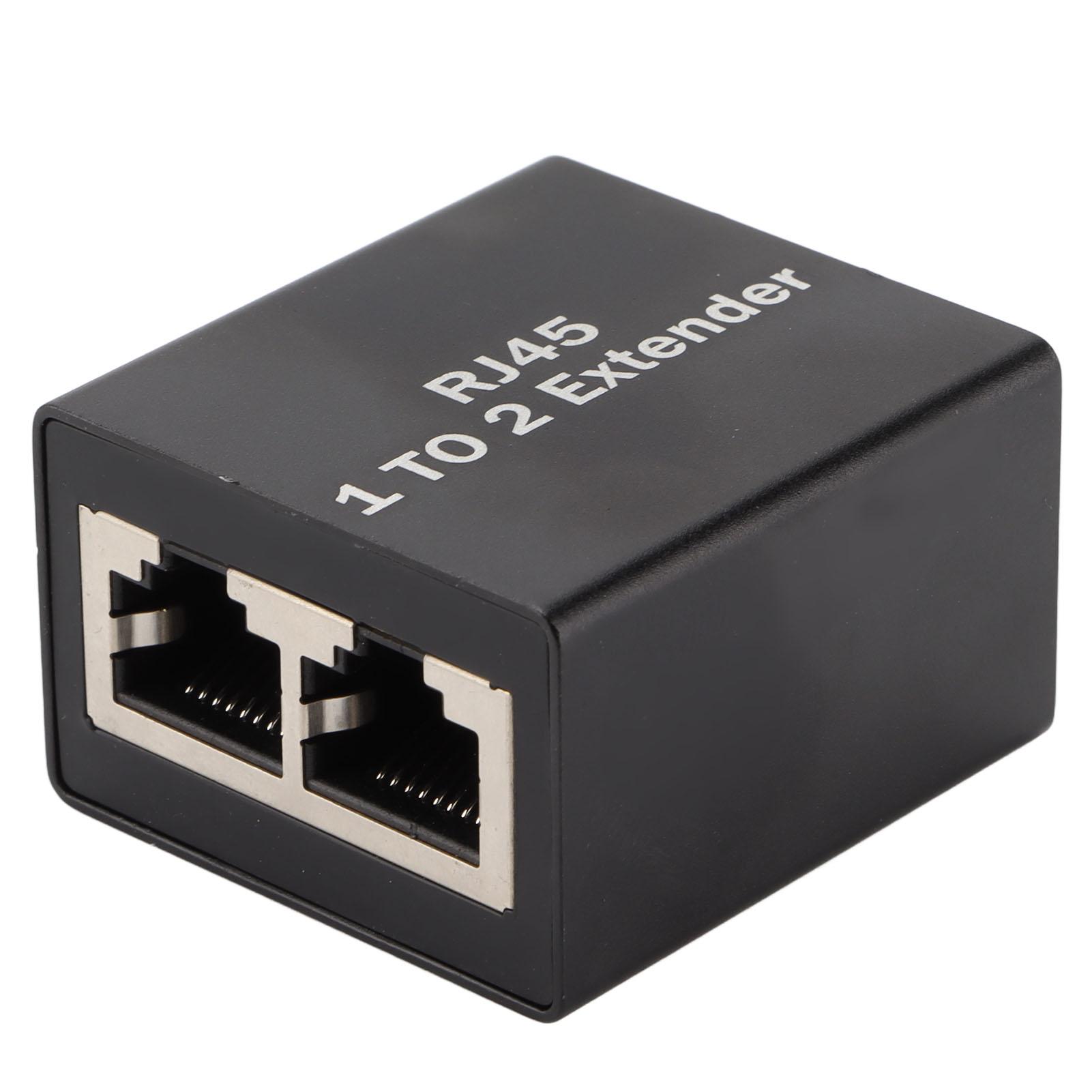 Ethernet Splitter RJ45 Network Connector Adapter Ethernet Socket Extender Splitter One to Two
Ethernet Splitter RJ45 Network Connector Adapter Ethernet Socket Extender Splitter One to Two