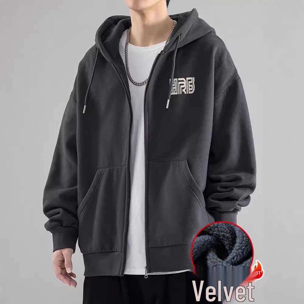 2025 Men s Trendy Lightweight Hooded Cardigan: Loose-Fit Luxury Casual Plus Velvet Jacket for Spring & Autumn M
2025 Men s Trendy Lightweight Hooded Cardigan: Loose-Fit Luxury Casual Plus Velvet Jacket for Spring & Autumn M