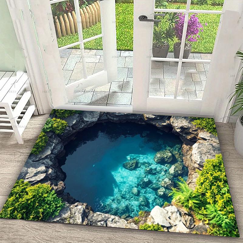One Optical Illusion 3D Stereoscopic Vision Pool Mat Soft Extra-large Size Adhesive Backing At Entrances Rugs Bathroom Carpets 40X60cm
One Optical Illusion 3D Stereoscopic Vision Pool Mat Soft Extra-large Size Adhesive Backing At Entrances Rugs Bathroom Carpets 40X60cm