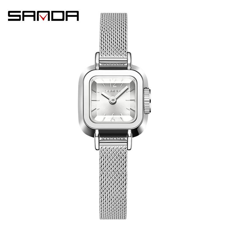 SANDA Light Luxury Niche Premium Sense of Watch Простые маленькие квадратные часы Sugar в стиле ретро с кварцевыми часами
SANDA Light Luxury Niche Premium Sense of Watch Простые маленькие квадратные часы Sugar в стиле ретро с кварцевыми часами