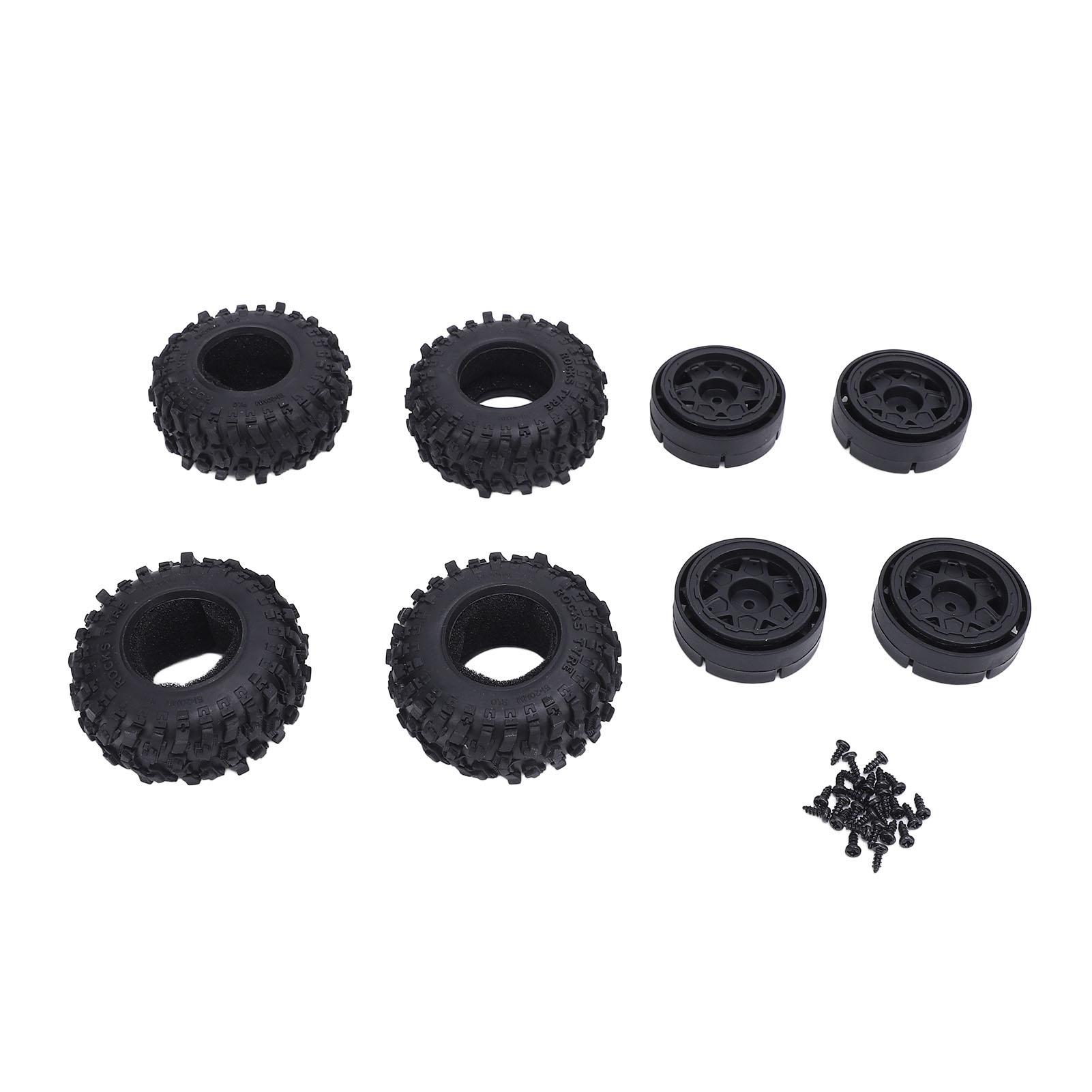 RC Wheel Tire Enhanced Grip Lightweight RC Crawler Plastic Tires Set with Wheel Hub for Axial SCX24
RC Wheel Tire Enhanced Grip Lightweight RC Crawler Plastic Tires Set with Wheel Hub for Axial SCX24