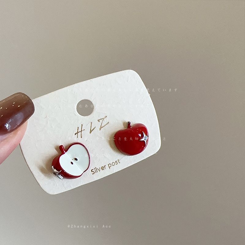 Ankela Red Drip Asymmetric Apple Stud Earrings for Women Cute Exquisite Fashion Unique Work Clothing Elegance Earrings Earrings Apple earrings
Ankela Red Drip Asymmetric Apple Stud Earrings for Women Cute Exquisite Fashion Unique Work Clothing Elegance Earrings Earrings Apple earrings