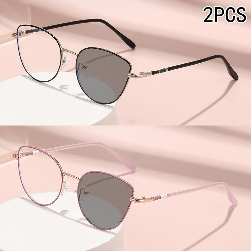 2PCS Stylish Cat Glasses Photosensitive Color Change Versatile High-end A-nti-blue -Light Outside Myopia Glasses Frame 9793 -2
2PCS Stylish Cat Glasses Photosensitive Color Change Versatile High-end A-nti-blue -Light Outside Myopia Glasses Frame 9793 -2