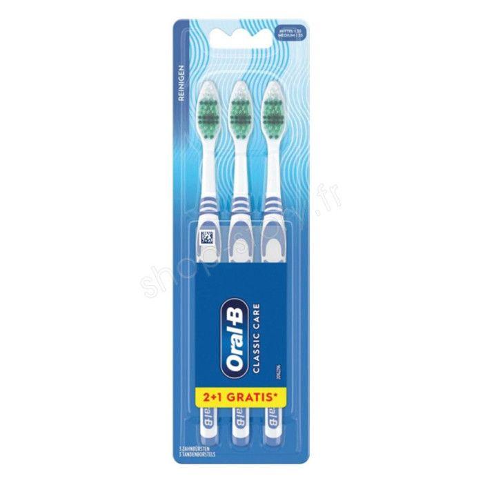 Зубні щітки - Oral-B - Classic Care - Упаковка 3 шт. - Середня жорсткість щетини - Кольори випадкові
Зубні щітки - Oral-B - Classic Care - Упаковка 3 шт. - Середня жорсткість щетини - Кольори випадкові
