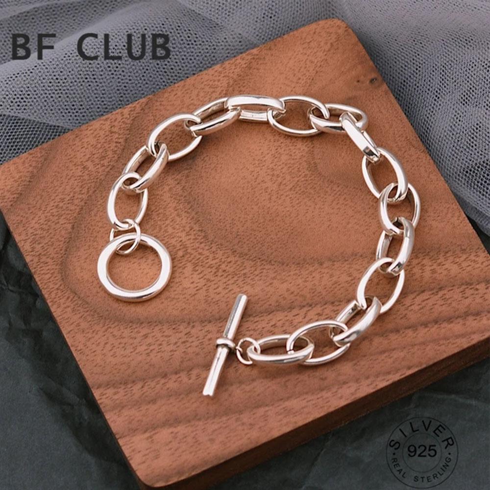 BFCLUB Silver Color Hiphop Thick Vintage Bracelet for Women Men Retro Simple Handmade Hasp Bracelet Birthday Gift
BFCLUB Silver Color Hiphop Thick Vintage Bracelet for Women Men Retro Simple Handmade Hasp Bracelet Birthday Gift
