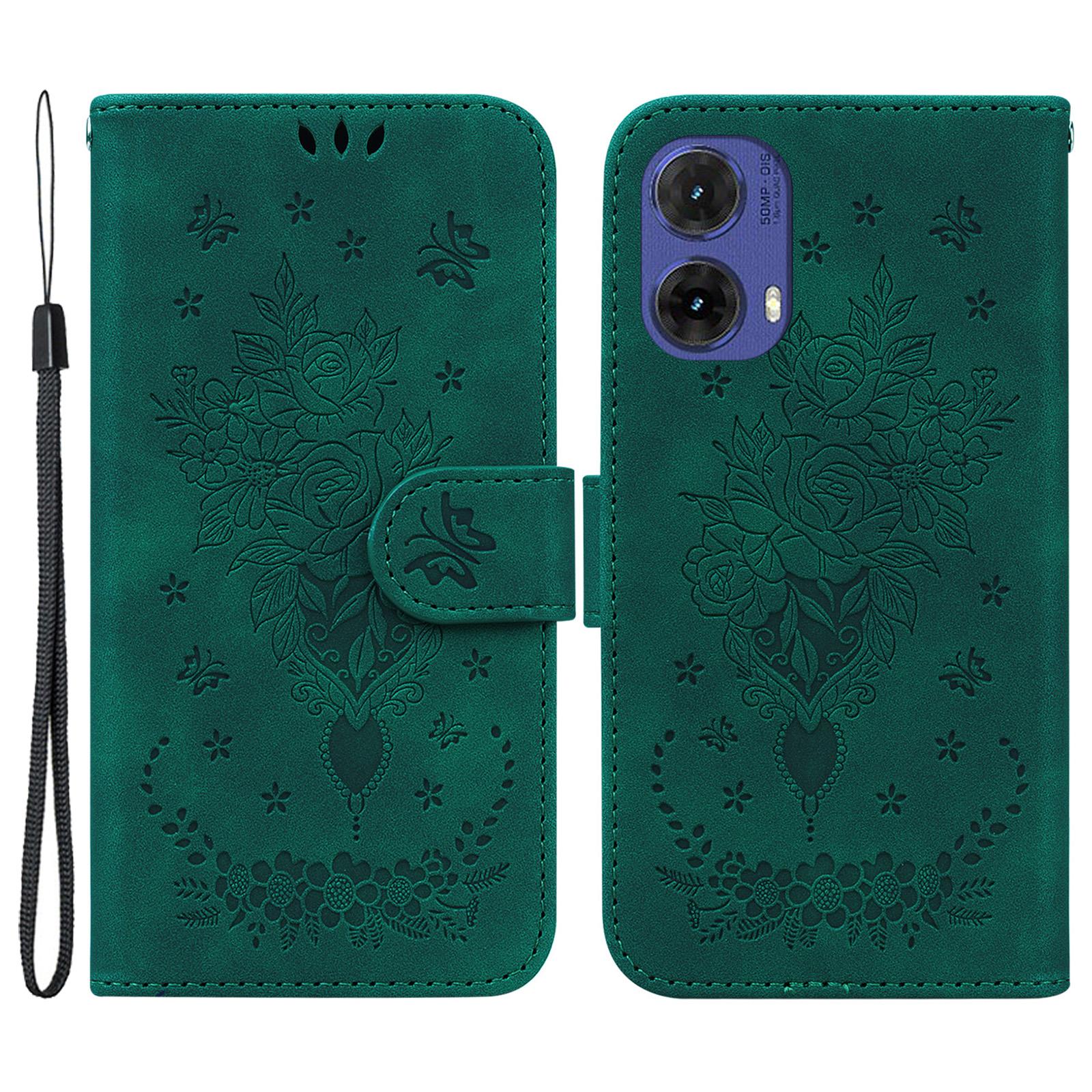 For Motorola Moto G85 5G/S50 Neo 5G Wallet Phone Stand Case PU Leather+TPU Phone Cover with Butterfly Flower Imprinted Pattern Green
For Motorola Moto G85 5G/S50 Neo 5G Wallet Phone Stand Case PU Leather+TPU Phone Cover with Butterfly Flower Imprinted Pattern Green