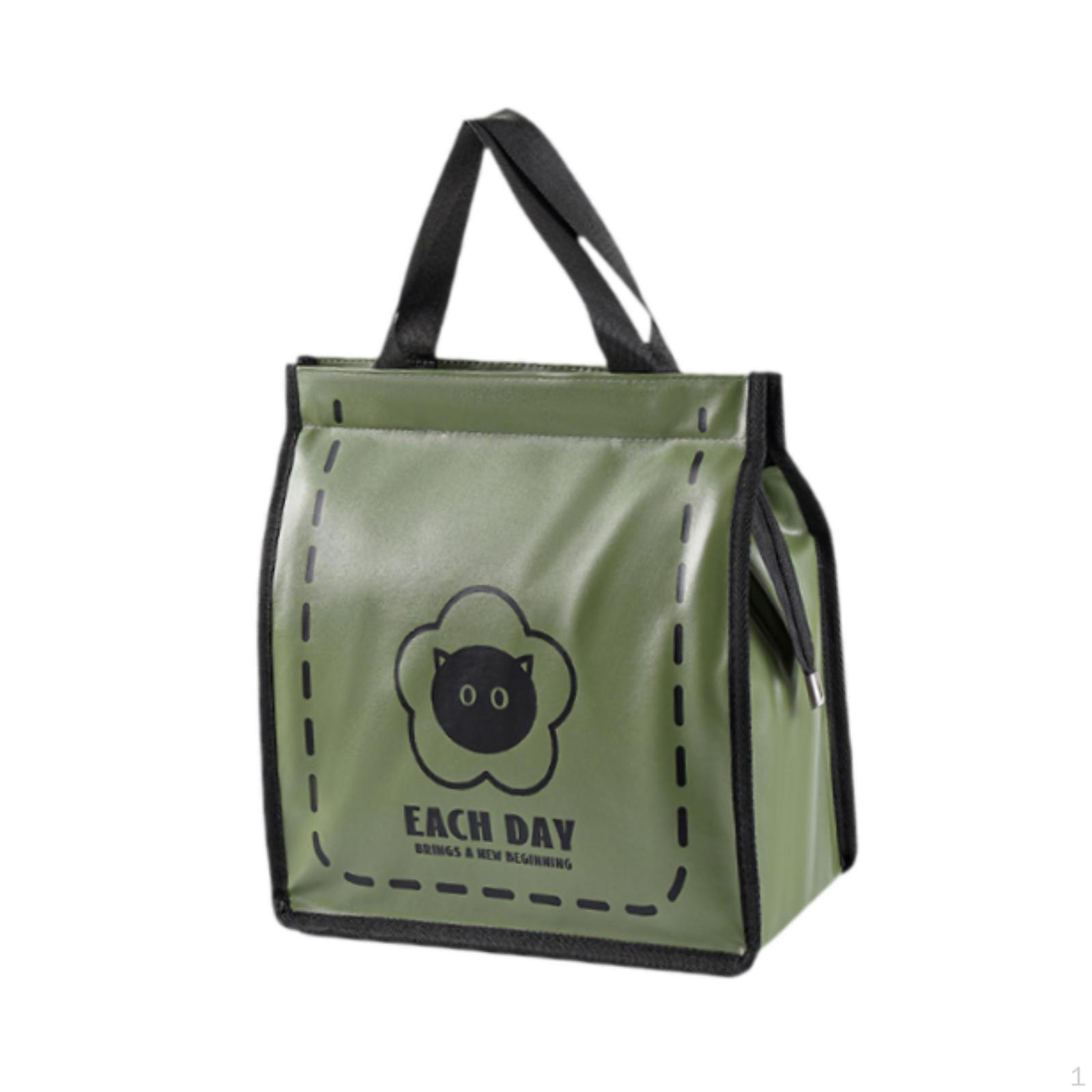 Lunch Box Bag PU Leather Tote Cute Multipurpose Insulated Grocery Shopping for Picnic Green Monsters
Lunch Box Bag PU Leather Tote Cute Multipurpose Insulated Grocery Shopping for Picnic Green Monsters