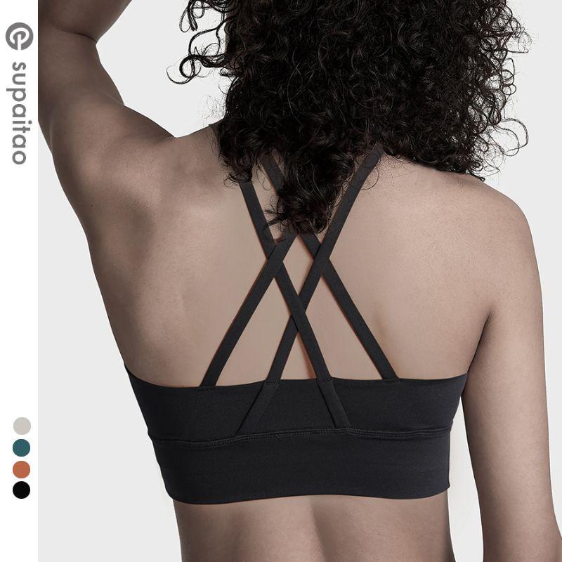 Supai Taomei Back Yoga Vest Bubble Wrap Push up Sports Bra Quick-Drying Inner Wear Workout Bra Running Pilates S/4 Black
Supai Taomei Back Yoga Vest Bubble Wrap Push up Sports Bra Quick-Drying Inner Wear Workout Bra Running Pilates S/4 Black