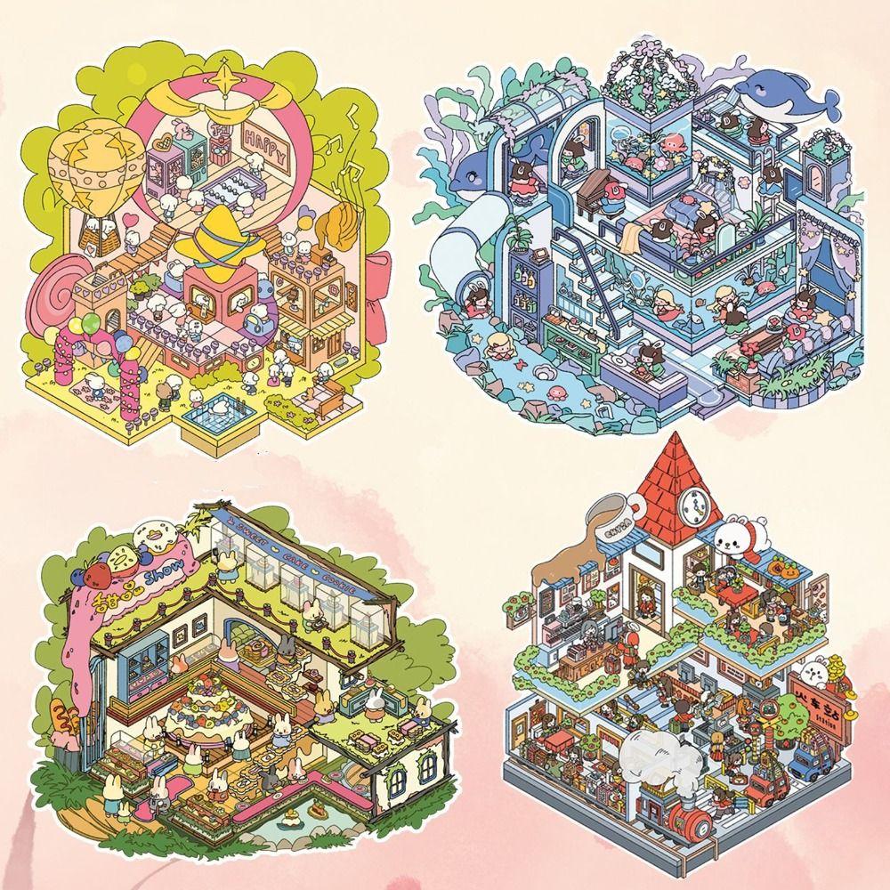 3D Stereoscopic Effect Miniatures Scene Stickers PET Cabin Scene Sticker Kids Toy Entertainment Castle
3D Stereoscopic Effect Miniatures Scene Stickers PET Cabin Scene Sticker Kids Toy Entertainment Castle