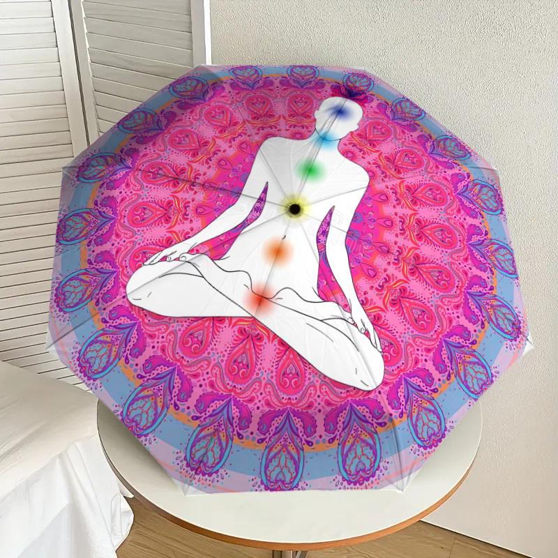 1pc Chakra Meditation Mandala Art Umbrella with Plastic Handle,Suitable for All Seasons Home Travel Outdoor UmbrellaDD212
1pc Chakra Meditation Mandala Art Umbrella with Plastic Handle,Suitable for All Seasons Home Travel Outdoor UmbrellaDD212
