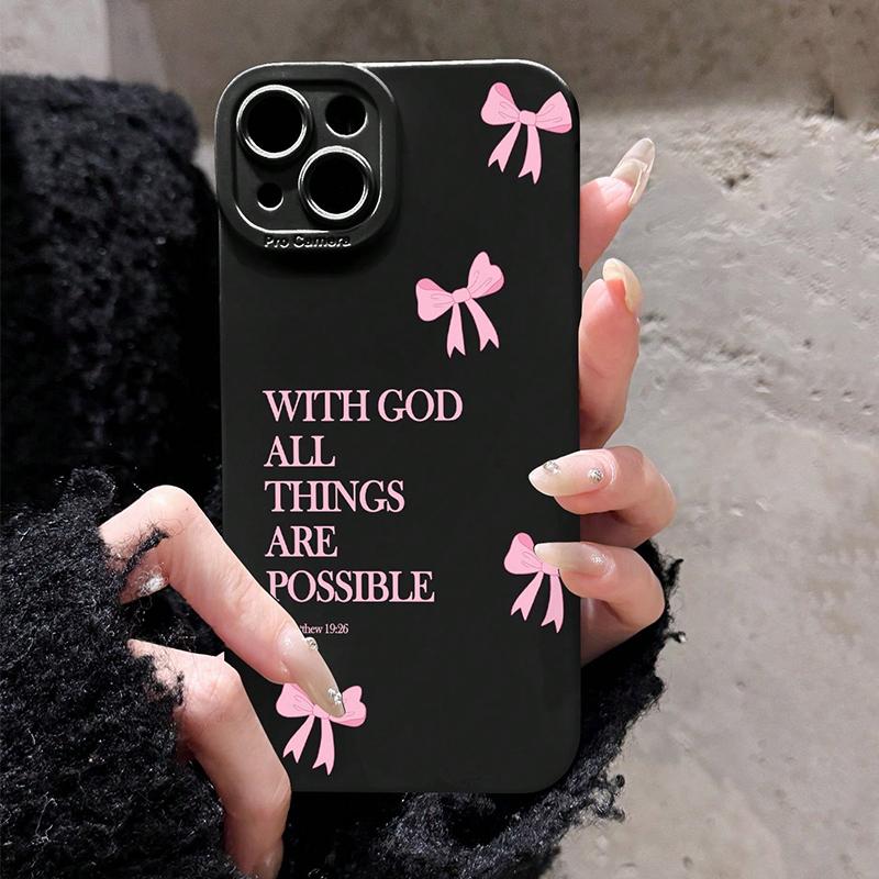 inimalist Pink Girly Bow Slogan Phone Case For iPhone 16 15 14 13 12 11 Pro Max XS X XR 7 8 Plus SE 2025 16E Soft Silicone Cover For iPhone 12 Mini
inimalist Pink Girly Bow Slogan Phone Case For iPhone 16 15 14 13 12 11 Pro Max XS X XR 7 8 Plus SE 2025 16E Soft Silicone Cover For iPhone 12 Mini
