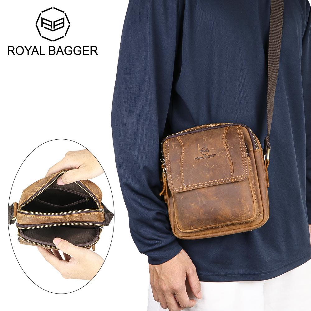Royal Bagger Vintage Leather Crossbody Bag, Casual Business Messenger Satchel, Adjustable Shoulder Strap for Daily Commute 1737
Royal Bagger Vintage Leather Crossbody Bag, Casual Business Messenger Satchel, Adjustable Shoulder Strap for Daily Commute 1737