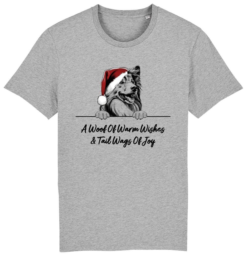 SHETLAND SHEEPDOG Christmas Dog T-Shirt Adults Kids Woof Wishes Tail Wags Xmas M
SHETLAND SHEEPDOG Christmas Dog T-Shirt Adults Kids Woof Wishes Tail Wags Xmas M