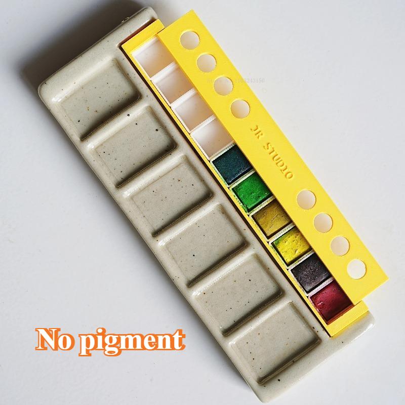6-color Handmade Ceramic Palette Comes with Ten-color Pigment Box Set Outdoor Hand-painted Illustration Paint Palette Art Tools
6-color Handmade Ceramic Palette Comes with Ten-color Pigment Box Set Outdoor Hand-painted Illustration Paint Palette Art Tools