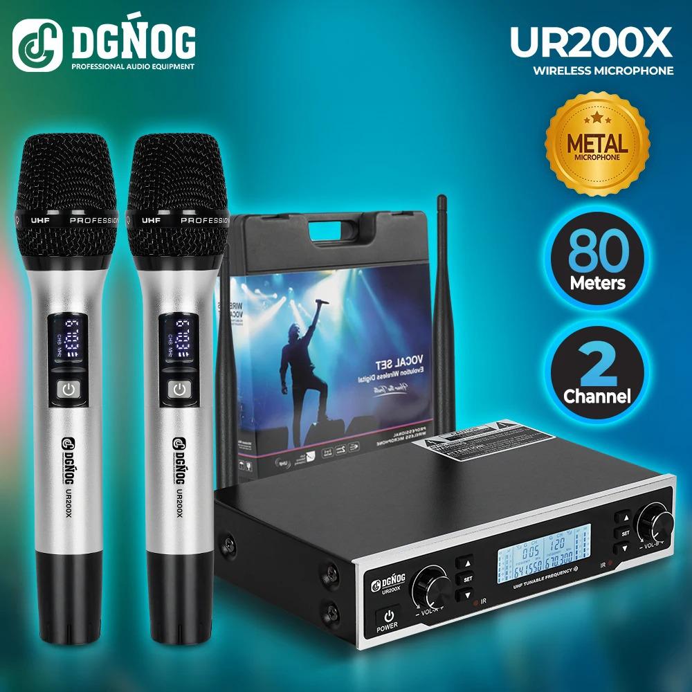 UR200X UHF Wireless Handheld Microphone - Dual Channel for Home, Singing, Meetings, and Weddings. 210*41*132 mm
UR200X UHF Wireless Handheld Microphone - Dual Channel for Home, Singing, Meetings, and Weddings. 210*41*132 mm