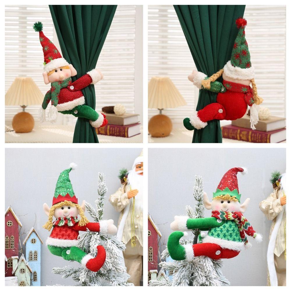 Elves Christmas Curtain Ties Cute Cartoon Curtain Buckle Christmas Curtain Tieback Festival Party Style B
Elves Christmas Curtain Ties Cute Cartoon Curtain Buckle Christmas Curtain Tieback Festival Party Style B