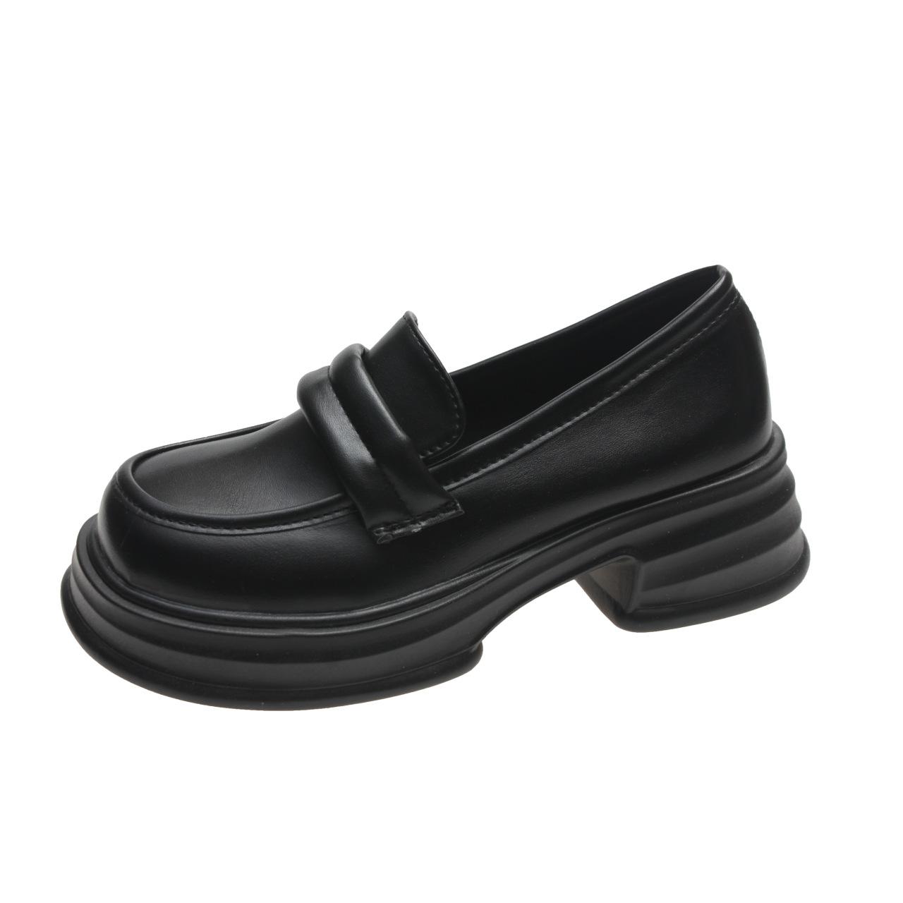 Round Head Thick Soled Small Single Shoes Female Retro Casual Lefebvre Shoes Female Fashion Women Summer Shoes Breathable for Hot Weather 39
Round Head Thick Soled Small Single Shoes Female Retro Casual Lefebvre Shoes Female Fashion Women Summer Shoes Breathable for Hot Weather 39