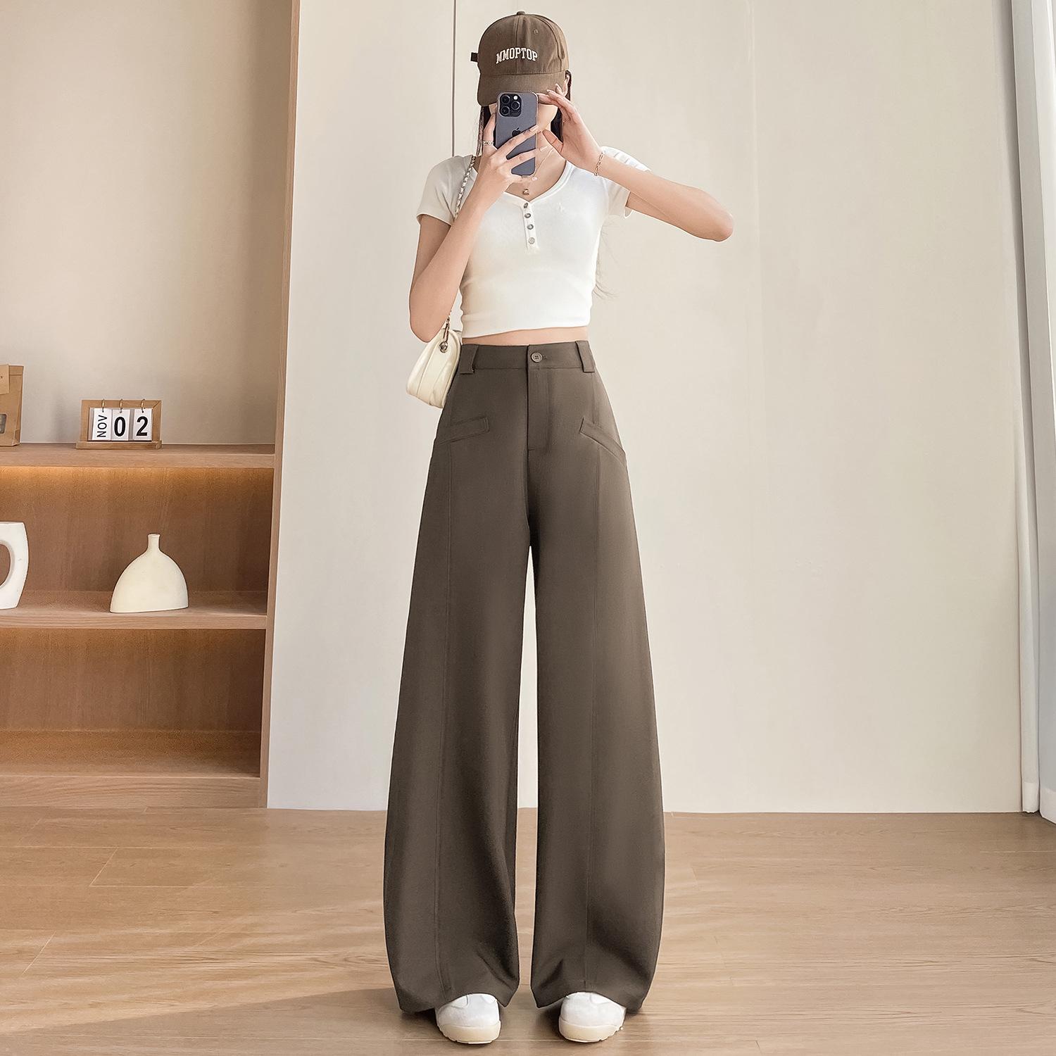 Spring/Summer 2026 Women s High-Waisted Wide-Leg Coffee Suit Pants - Old Money Style L
Spring/Summer 2026 Women s High-Waisted Wide-Leg Coffee Suit Pants - Old Money Style L