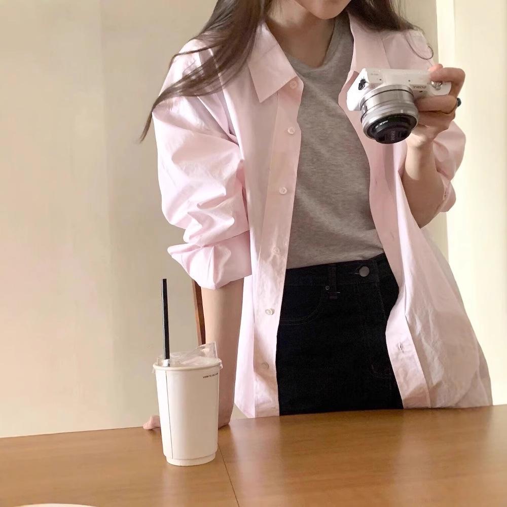 Korean Style Light Pink Women s Shirt with Turn-Down Collar - Fashionable, Age-Reducing, Perfect for Spring 2XL
Korean Style Light Pink Women s Shirt with Turn-Down Collar - Fashionable, Age-Reducing, Perfect for Spring 2XL