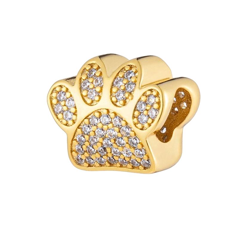 Sparking Gold Heart Flower Pet Paw Safety Chain Charm Bead Fit Original Europeans Silver Bracelet DIY Jewelry Gift
Sparking Gold Heart Flower Pet Paw Safety Chain Charm Bead Fit Original Europeans Silver Bracelet DIY Jewelry Gift