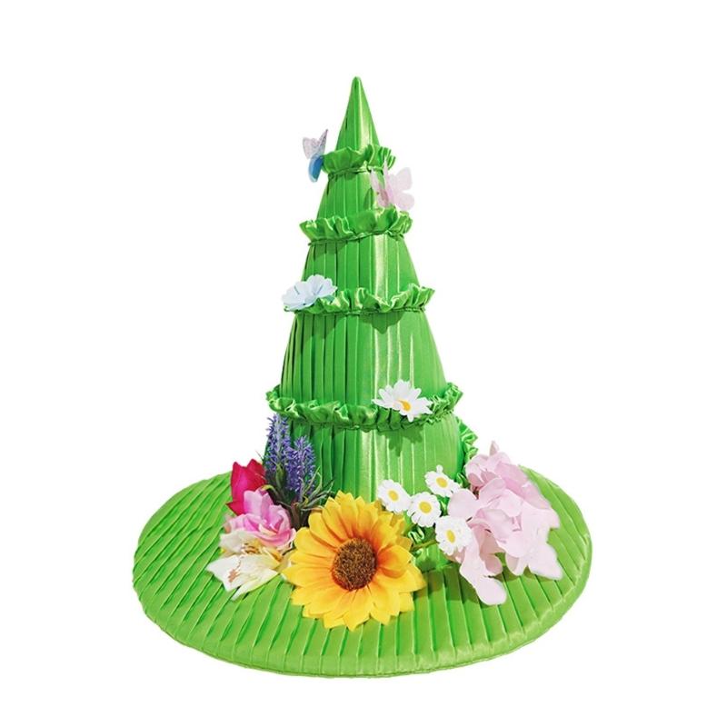 Lolitas Cosplay Witch Hat Magical Wizard Hats Halloween Witch Unisex Hat for Halloween and Theme Parties зелений
Lolitas Cosplay Witch Hat Magical Wizard Hats Halloween Witch Unisex Hat for Halloween and Theme Parties зелений