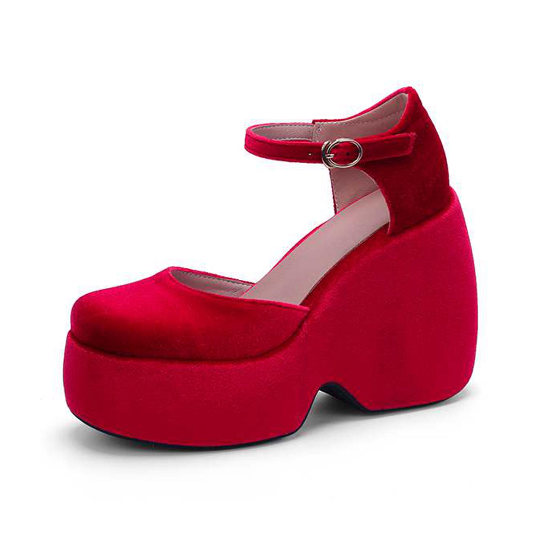 Krazing Pot Flock Spring Autumn Size 43 Women Platform Nightclub Super High Heels Women Round Toe Toe Thick Bottom Pumps 43 винний
Krazing Pot Flock Spring Autumn Size 43 Women Platform Nightclub Super High Heels Women Round Toe Toe Thick Bottom Pumps 43 винний