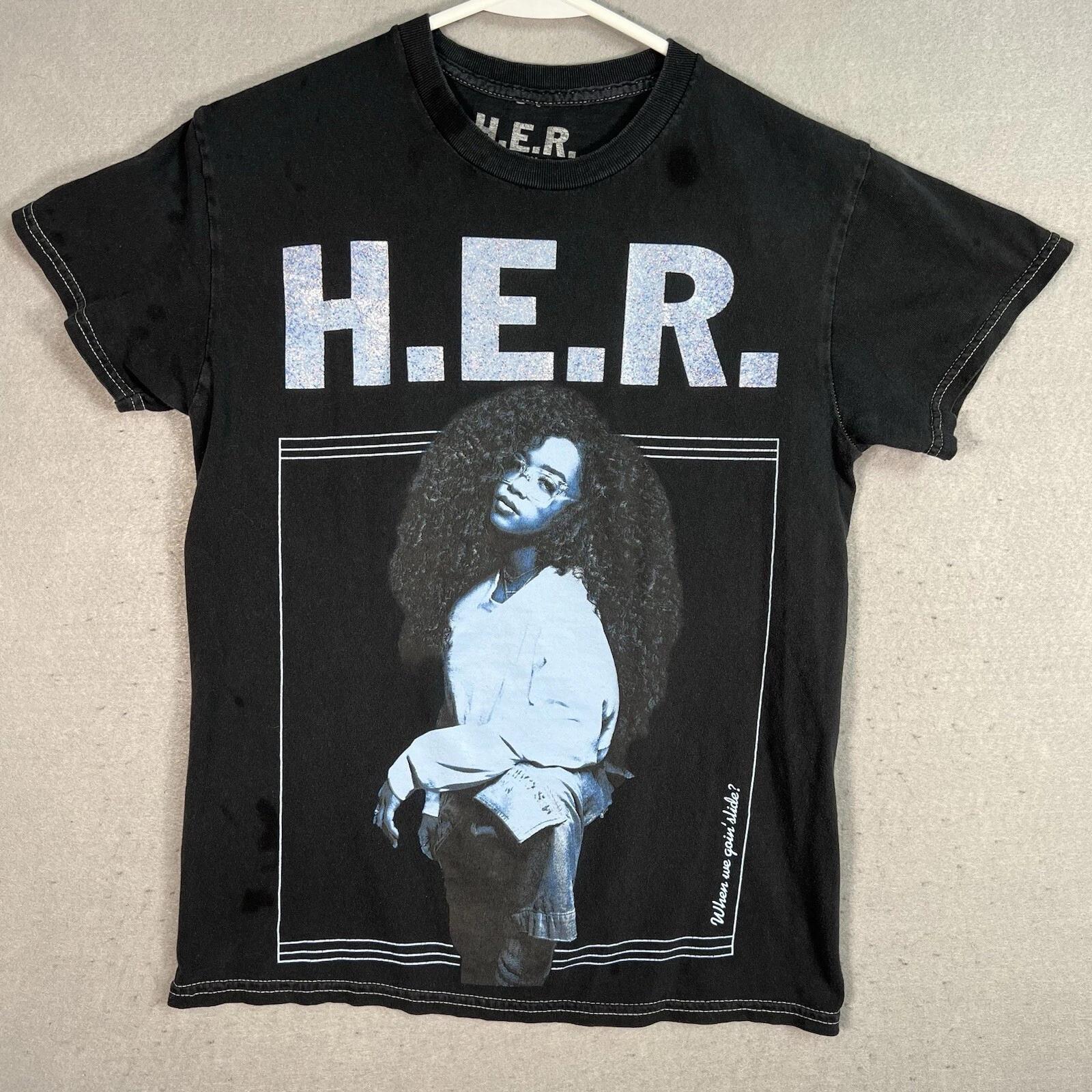 HER When We Goin Slide R&B Singer T Shirt Adult Small Black Mens 4XL
HER When We Goin Slide R&B Singer T Shirt Adult Small Black Mens 4XL