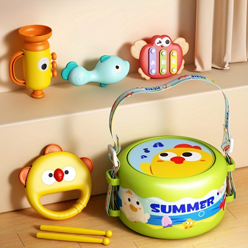 Musical Instrument Toy Set: Percussion Waist Drum and Hand Drum, Early Intelligence Development Educational Tool for Preschoolers, Perfect Gift
Musical Instrument Toy Set: Percussion Waist Drum and Hand Drum, Early Intelligence Development Educational Tool for Preschoolers, Perfect Gift