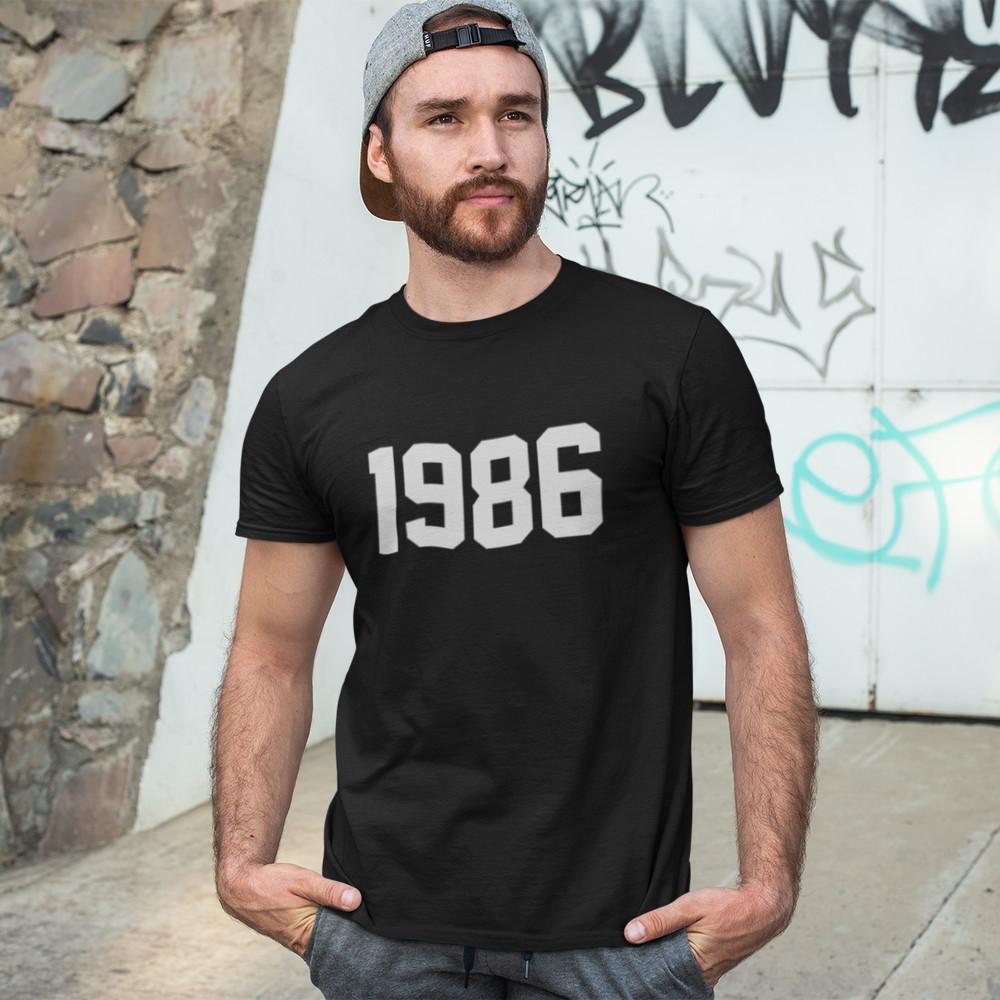 1986 T-SHIRT - 80s retro birthday gift dad mom year of birth date unisex vintage Unisex T-Shirt S
1986 T-SHIRT - 80s retro birthday gift dad mom year of birth date unisex vintage Unisex T-Shirt S