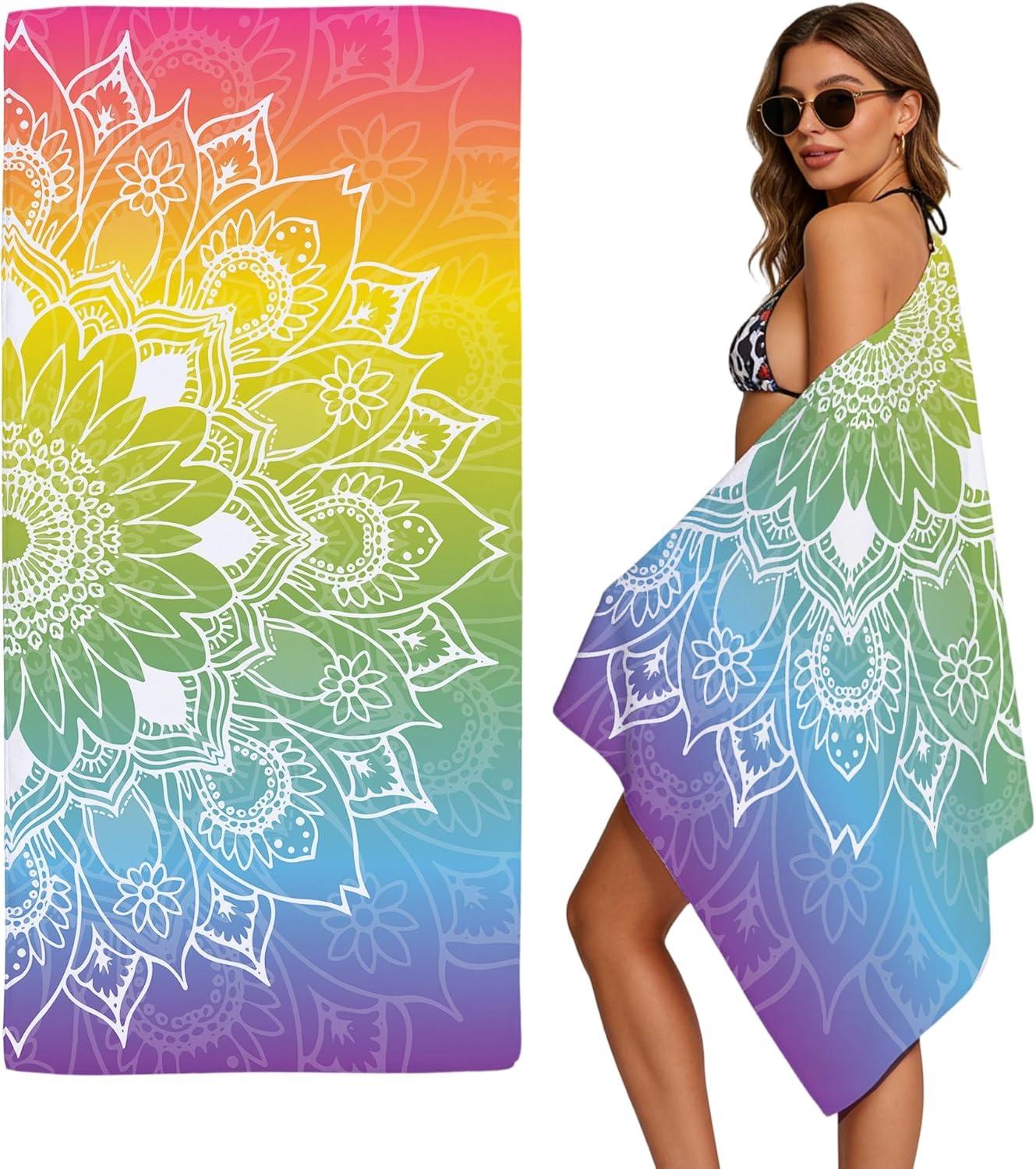 American Color Flowers Print Beach Towel Geometric Star Pattern Quick Dry Sand Free Absorbent Lightweight Towel for Beach Pool W30*H60(CM)
American Color Flowers Print Beach Towel Geometric Star Pattern Quick Dry Sand Free Absorbent Lightweight Towel for Beach Pool W30*H60(CM)