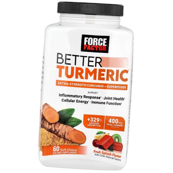Turmeric complex, Better Turmeric Soft, Force Factor 60 softgels Fruit splash (71641010) 60softgels
Turmeric complex, Better Turmeric Soft, Force Factor 60 softgels Fruit splash (71641010) 60softgels