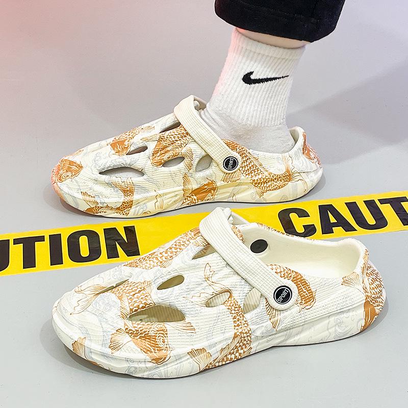 Мужские летние камуфляжные пляжные сандалии с закрытым носком и садовые шлепанцы 43 грязно-белый
Мужские летние камуфляжные пляжные сандалии с закрытым носком и садовые шлепанцы 43 грязно-белый