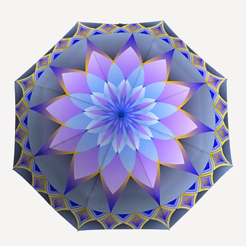 1pc Mandala Pattern Auto-Fold Umbrella with One-Touch Open/Close - 8 Reinforced Ribs for Windproof Stability, yy251118198
1pc Mandala Pattern Auto-Fold Umbrella with One-Touch Open/Close - 8 Reinforced Ribs for Windproof Stability, yy251118198