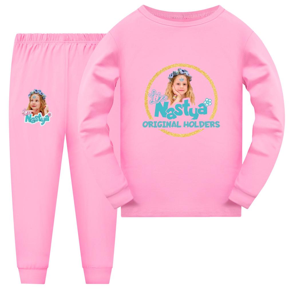 5555 Kids Girls Nastya Print Long Sleeves T-shirt Pants Pajamas Sleepwear Sleeping Sets 120cm рожевий
5555 Kids Girls Nastya Print Long Sleeves T-shirt Pants Pajamas Sleepwear Sleeping Sets 120cm рожевий