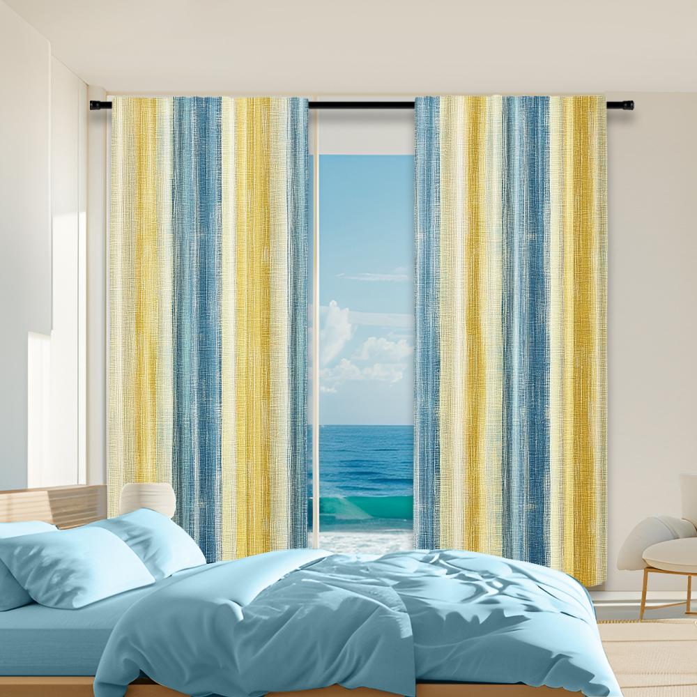 Set Of 2 Versatile Polyester Transparent Curtains Home Decoration Gradient Wood Grain Pattern Use Bedrooms Living Curtain For Master Bedroom Made W100*H70(CM)-Hooks&1PCS
Set Of 2 Versatile Polyester Transparent Curtains Home Decoration Gradient Wood Grain Pattern Use Bedrooms Living Curtain For Master Bedroom Made W100*H70(CM)-Hooks&1PCS