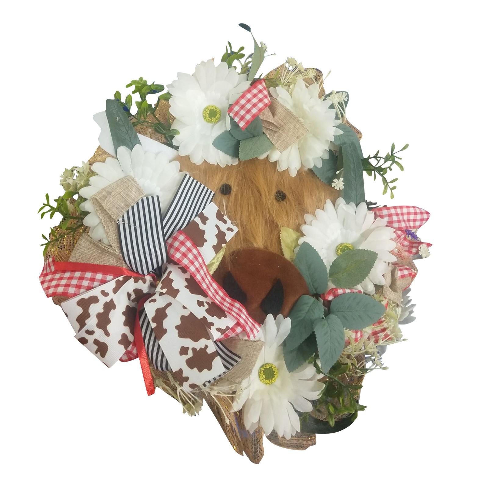 Cow Wreath Handmade Art Spring Decoration Wreath Door Hanging Wall Hanging Home Decor
Cow Wreath Handmade Art Spring Decoration Wreath Door Hanging Wall Hanging Home Decor