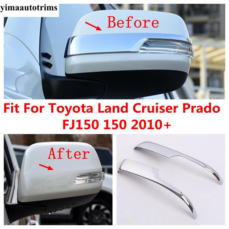 ABS Chrome Rearview Mirror Rubbing Strip Cover Kit Trim Accessories Exterior For Toyota Land Cruiser Prado FJ150 150 2010 -
ABS Chrome Rearview Mirror Rubbing Strip Cover Kit Trim Accessories Exterior For Toyota Land Cruiser Prado FJ150 150 2010 -
