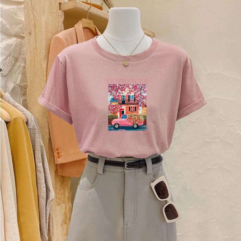 Shoulder cotton short-sleeved t-shirt women s crew neck white top fashionable versatile and thin foreign style inner summer tide 3XL
Shoulder cotton short-sleeved t-shirt women s crew neck white top fashionable versatile and thin foreign style inner summer tide 3XL