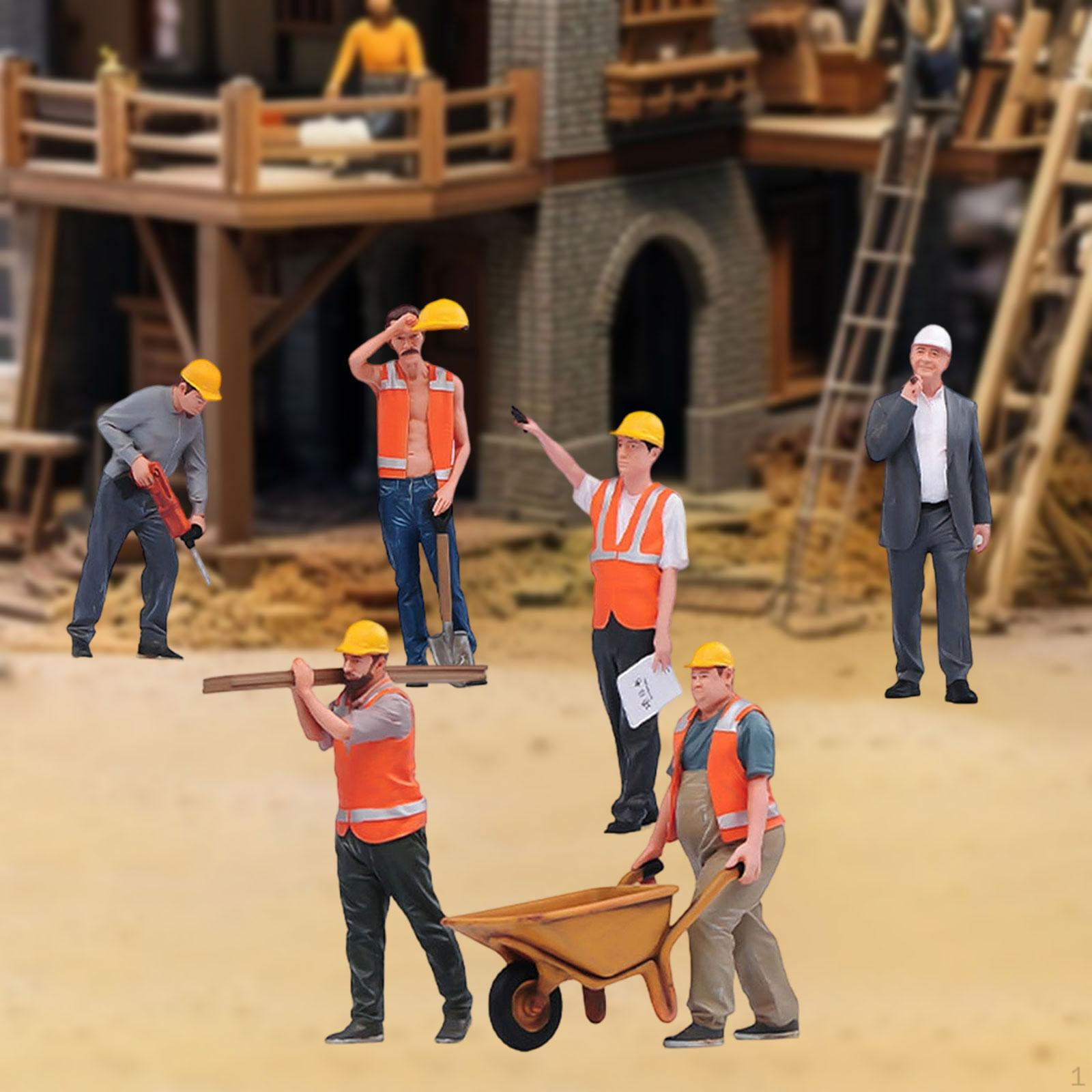 1:18 Construction Site Worker Figures Micro Layout Collectibles Birthday Gift Resin Photo Prop
1:18 Construction Site Worker Figures Micro Layout Collectibles Birthday Gift Resin Photo Prop