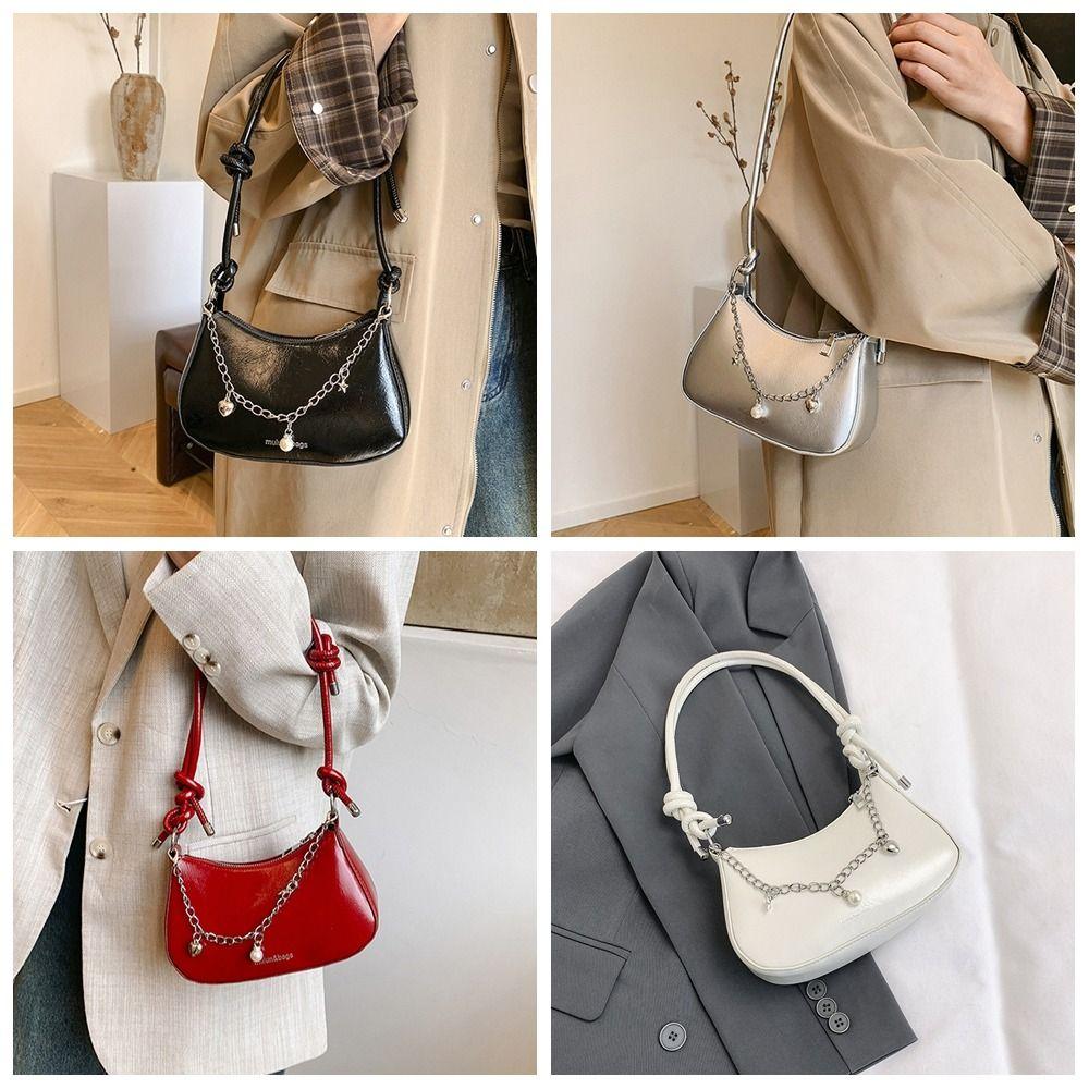 Вінтажна срібна сумка-тоут Елегантна сумка на плече Y2K Осіння сумка-півмісяць під пахви для дівчат чорний
Вінтажна срібна сумка-тоут Елегантна сумка на плече Y2K Осіння сумка-півмісяць під пахви для дівчат чорний