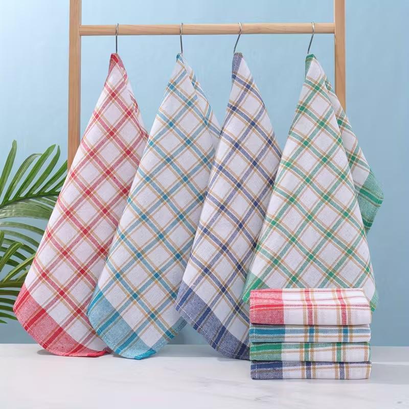 6 шт. Кухонное полотенце из полиэстера, Клетчатый дизайн, Полотенце для уборки, Scarectile, Подходит для кухонных принадлежностей
6 шт. Кухонное полотенце из полиэстера, Клетчатый дизайн, Полотенце для уборки, Scarectile, Подходит для кухонных принадлежностей