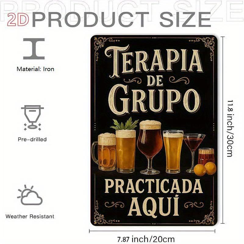 Retro Metal Bar Decor Sign Spanish Inspired Relax Here Motif Heavy Duty Iron Vintage Wall Art Plaque Perfect for Home 20x30cm(7.8x11.8inch)
Retro Metal Bar Decor Sign Spanish Inspired Relax Here Motif Heavy Duty Iron Vintage Wall Art Plaque Perfect for Home 20x30cm(7.8x11.8inch)
