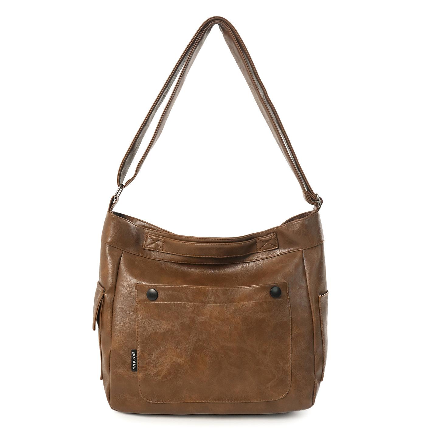 Wind large capacity tote bag leisure bag simple shoulder messenger bag texture trendy and fashionable коричневый
Wind large capacity tote bag leisure bag simple shoulder messenger bag texture trendy and fashionable коричневый