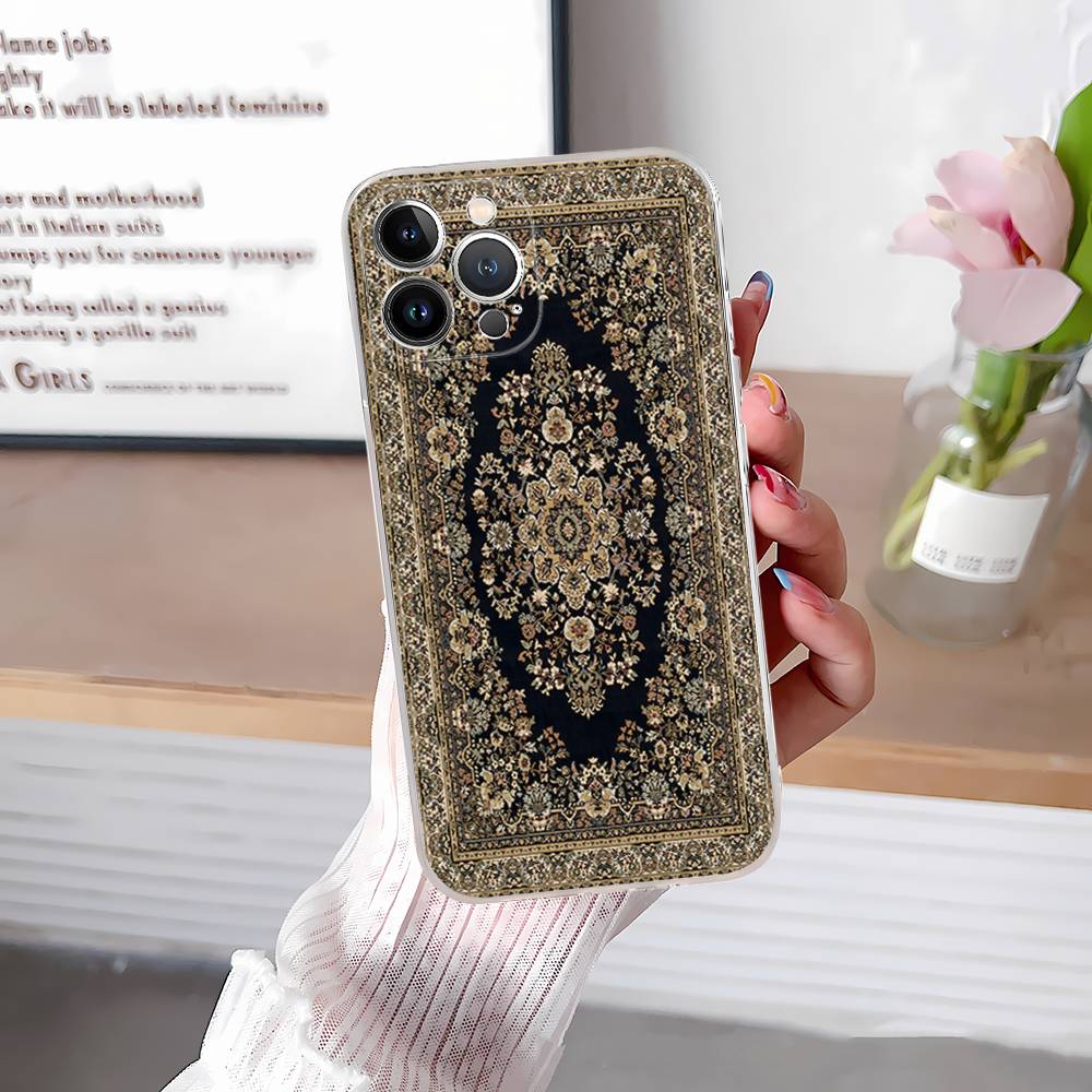 Persian Carpet Floral Art Phone Case For IPhone 16 15 14 13 12 11 Pro Max Plus Shockproof Back Cover iPhone 17pro max
Persian Carpet Floral Art Phone Case For IPhone 16 15 14 13 12 11 Pro Max Plus Shockproof Back Cover iPhone 17pro max
