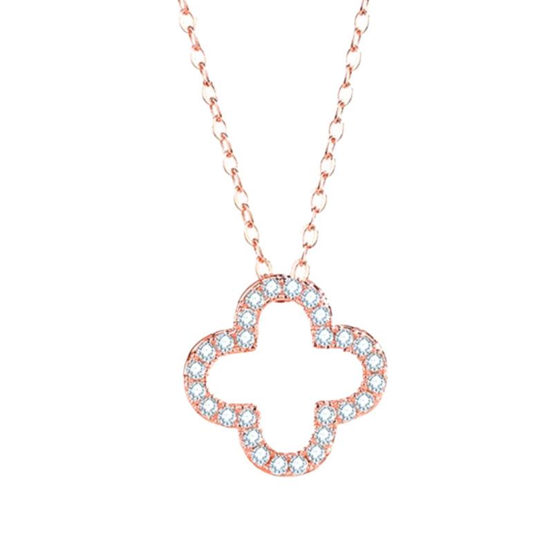 S925 Sterling Silver Openwork Clover Necklace , French Style Elegant Choker for Women , Valentine s Day Gift 925 silver рожевий колір золота
S925 Sterling Silver Openwork Clover Necklace , French Style Elegant Choker for Women , Valentine s Day Gift 925 silver рожевий колір золота