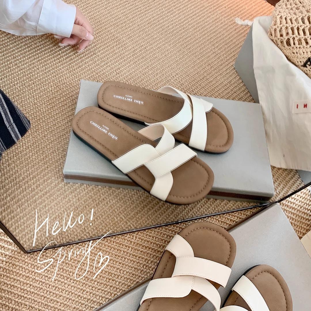 Sheepskin version~ Cross-band casual vacation beach leather flat-bottomed slippers women s sandals outside summer 40
Sheepskin version~ Cross-band casual vacation beach leather flat-bottomed slippers women s sandals outside summer 40