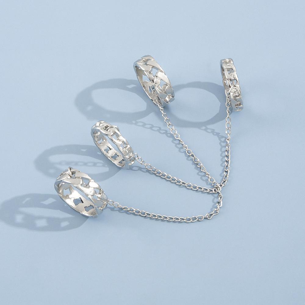 Fashion Punk Cool HipHop Tassel Chain Open Rings Set Women Multi-layer Adjustable Finger Rings Party Travel Gift Zircon
Fashion Punk Cool HipHop Tassel Chain Open Rings Set Women Multi-layer Adjustable Finger Rings Party Travel Gift Zircon